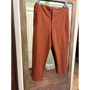 Athleta size 18 burnt orange rust Stellar skinny trouser pants